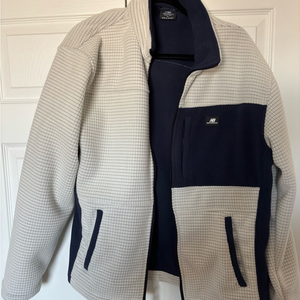 New Balance Beige and Navy Jacket